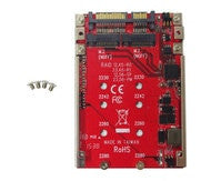 Lycom DT-128 adapter for Hardware RAID 2x M.2 SATA SSD to 2.5 inch 7mm SATA III SSD for PC and MAC Lycom DT-128 adapter for Hardware RAID 2x M.2 SATA SSD to 2.5 inch 7mm SATA III SSD for PC and MAC